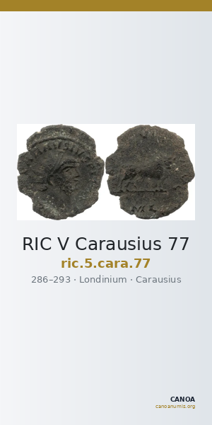 RIC V Carausius 77 — CANOA
