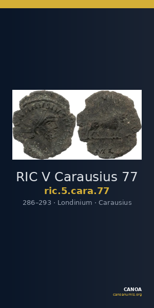 RIC V Carausius 77 — CANOA