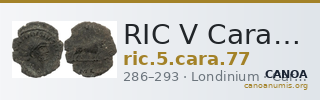 RIC V Carausius 77 — CANOA