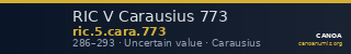RIC V Carausius 773 — CANOA