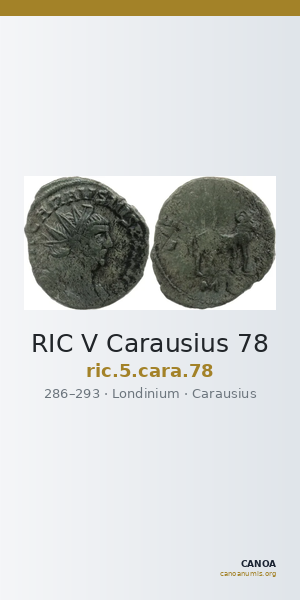 RIC V Carausius 78 — CANOA