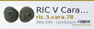 RIC V Carausius 78 — CANOA