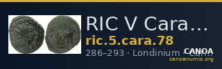 RIC V Carausius 78 — CANOA