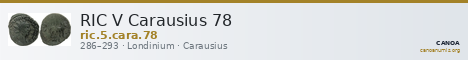RIC V Carausius 78 — CANOA