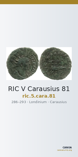 RIC V Carausius 81 — CANOA