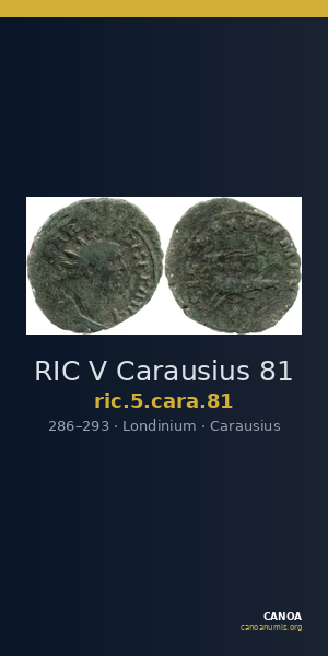 RIC V Carausius 81 — CANOA