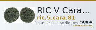 RIC V Carausius 81 — CANOA