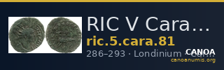 RIC V Carausius 81 — CANOA