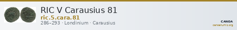 RIC V Carausius 81 — CANOA