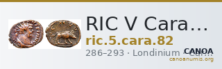 RIC V Carausius 82 — CANOA