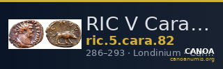 RIC V Carausius 82 — CANOA