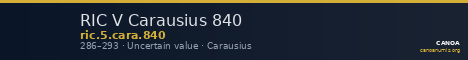 RIC V Carausius 840 — CANOA