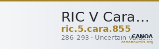 RIC V Carausius 855 — CANOA