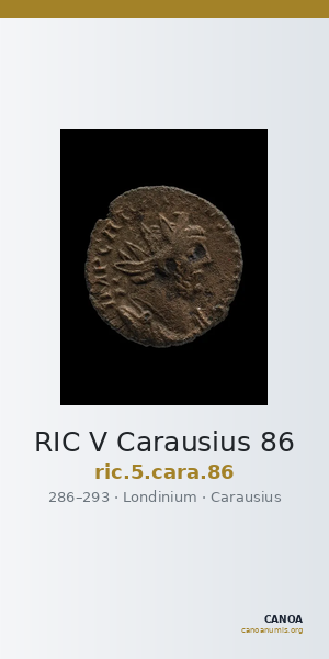 RIC V Carausius 86 — CANOA
