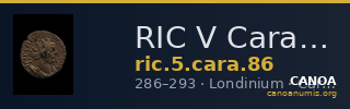 RIC V Carausius 86 — CANOA