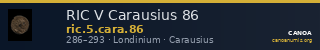 RIC V Carausius 86 — CANOA