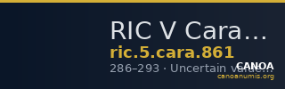 RIC V Carausius 861 — CANOA