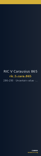 RIC V Carausius 865 — CANOA