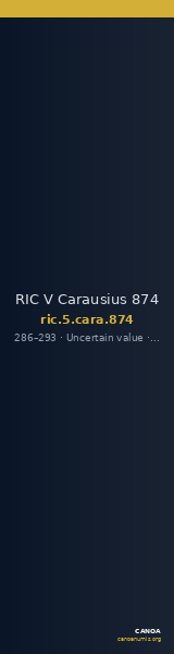 RIC V Carausius 874 — CANOA