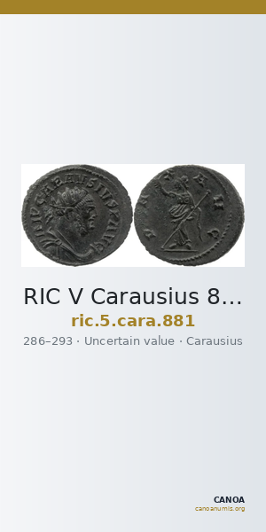 RIC V Carausius 881 — CANOA
