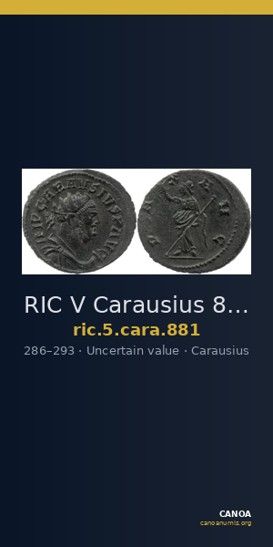 RIC V Carausius 881 — CANOA