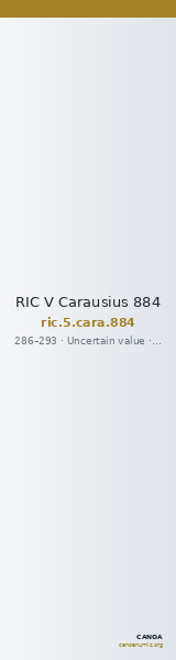 RIC V Carausius 884 — CANOA