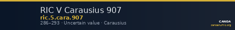 RIC V Carausius 907 — CANOA