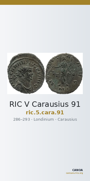 RIC V Carausius 91 — CANOA