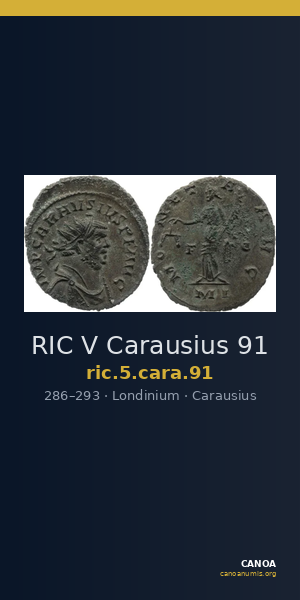 RIC V Carausius 91 — CANOA