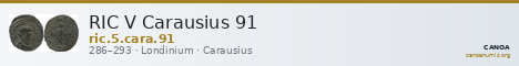 RIC V Carausius 91 — CANOA