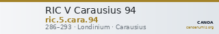 RIC V Carausius 94 — CANOA