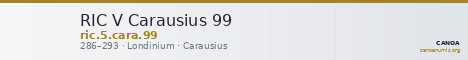 RIC V Carausius 99 — CANOA