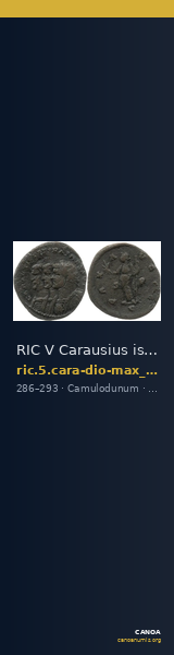 RIC V Carausius issuing for Diocletian/Maximian 1 — CANOA