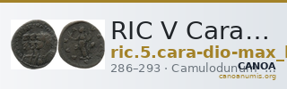 RIC V Carausius issuing for Diocletian/Maximian 1 — CANOA