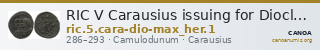 RIC V Carausius issuing for Diocletian/Maximian 1 — CANOA