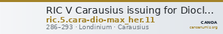 RIC V Carausius issuing for Diocletian/Maximian 11 — CANOA