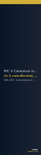 RIC V Carausius issuing for Diocletian/Maximian 2 — CANOA
