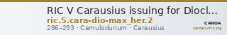 RIC V Carausius issuing for Diocletian/Maximian 2 — CANOA