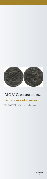 RIC V Carausius issuing for Diocletian/Maximian 20 — CANOA