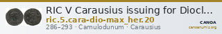 RIC V Carausius issuing for Diocletian/Maximian 20 — CANOA