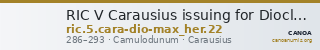 RIC V Carausius issuing for Diocletian/Maximian 22 — CANOA