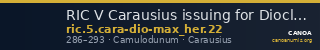 RIC V Carausius issuing for Diocletian/Maximian 22 — CANOA