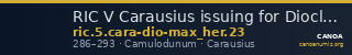 RIC V Carausius issuing for Diocletian/Maximian 23 — CANOA