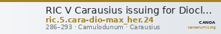 RIC V Carausius issuing for Diocletian/Maximian 24 — CANOA