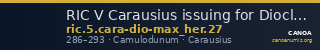 RIC V Carausius issuing for Diocletian/Maximian 27 — CANOA