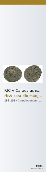 RIC V Carausius issuing for Diocletian/Maximian 30 — CANOA
