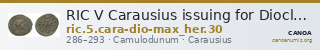 RIC V Carausius issuing for Diocletian/Maximian 30 — CANOA
