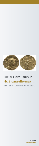 RIC V Carausius issuing for Diocletian/Maximian 32 — CANOA