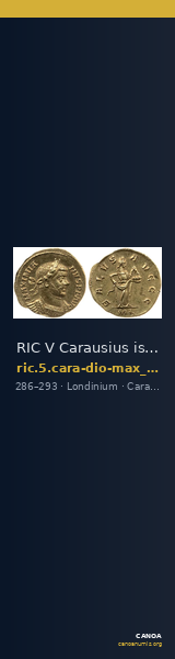 RIC V Carausius issuing for Diocletian/Maximian 32 — CANOA