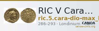 RIC V Carausius issuing for Diocletian/Maximian 32 — CANOA